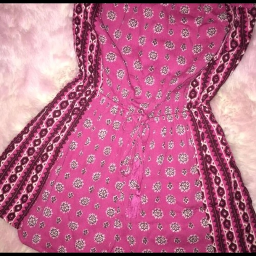 Pink hollister romper